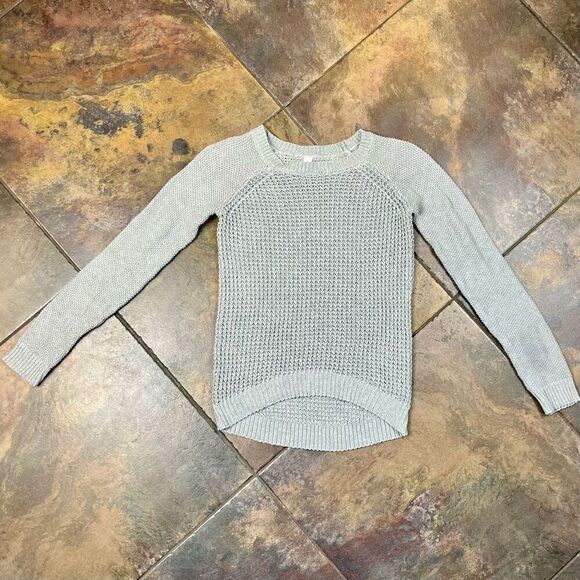 Aeropostale Gray Knit Long Sleeve Sweater XS - Picture 4 of 13
